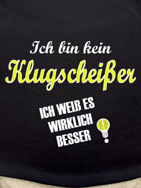 klugscheisser - spruch statement