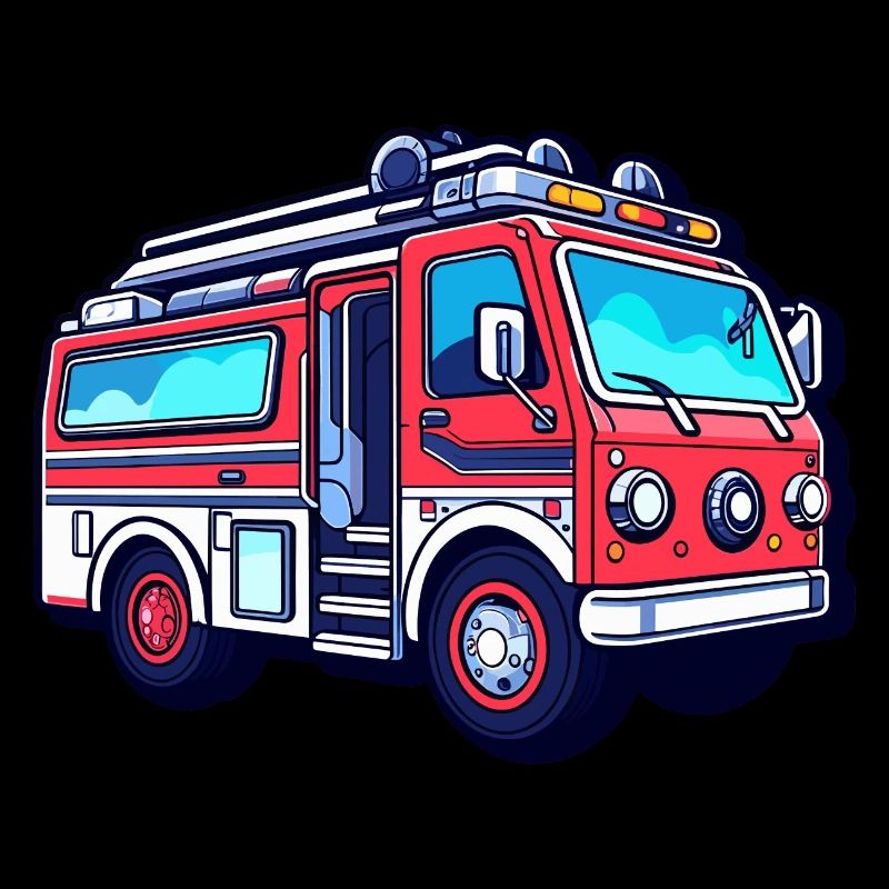 Feuerwehrauto Illustration