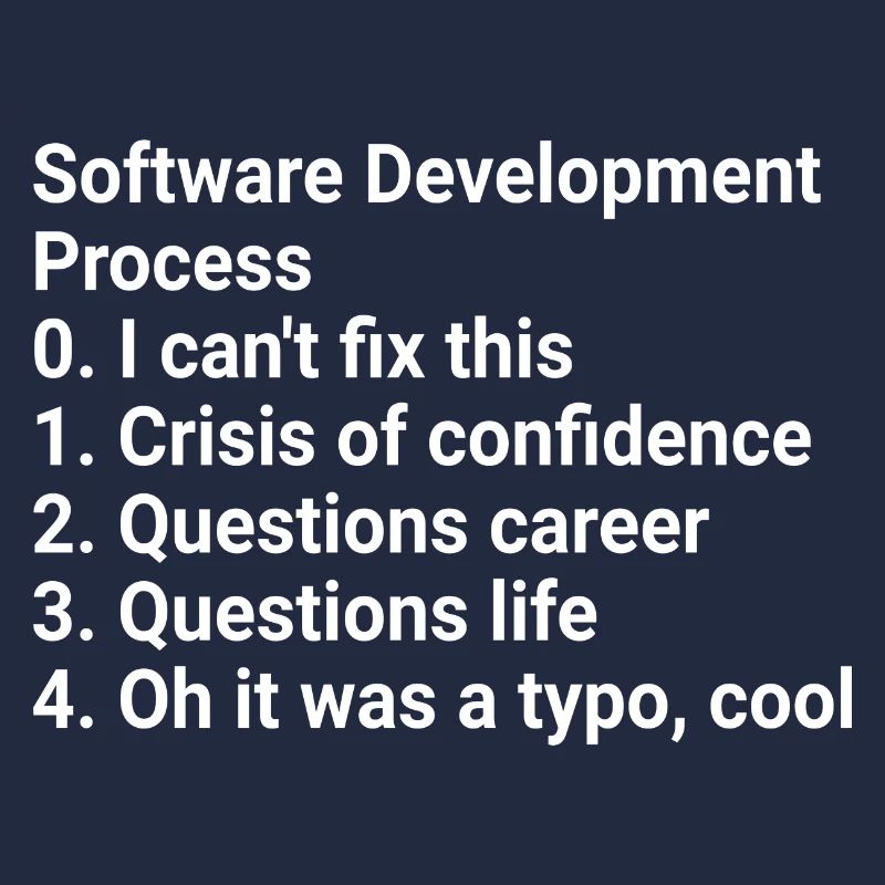 Software Development Process: Crisis to Typo! #Cod