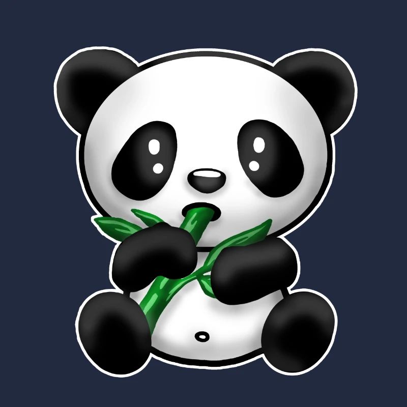 Panda avec du bambou