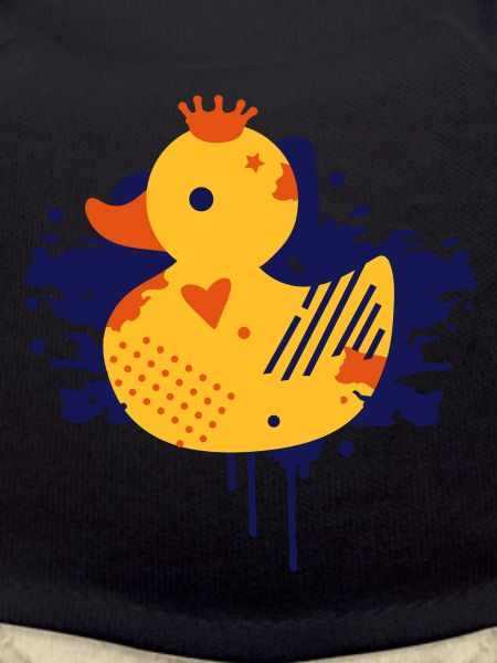 Ente mit Krone Graffiti