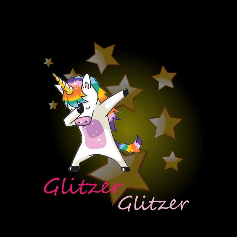 Einhorn Glitzer Sterne Dab