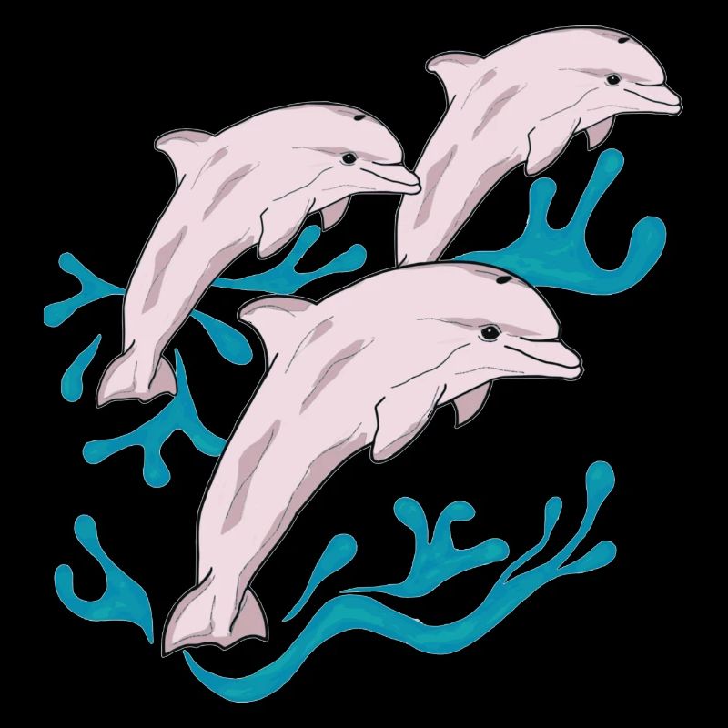 Three dolphins