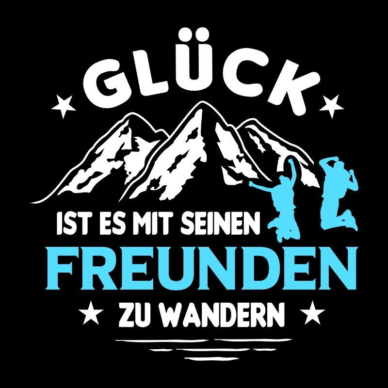 Wandern Freunde Glück Berge