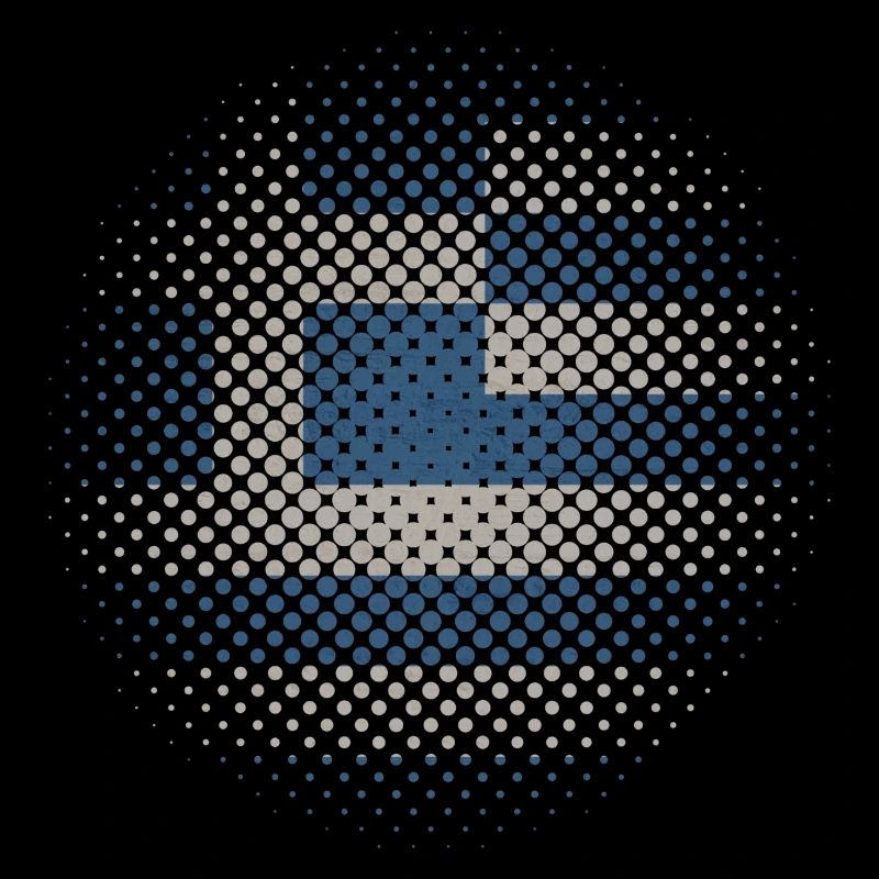 Grèce drapeau utilisé points de vue Athènes Crète