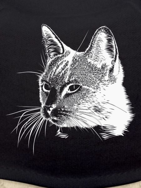 Cat head - White