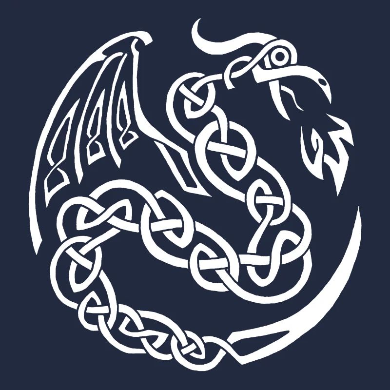 Dragon celte blanc
