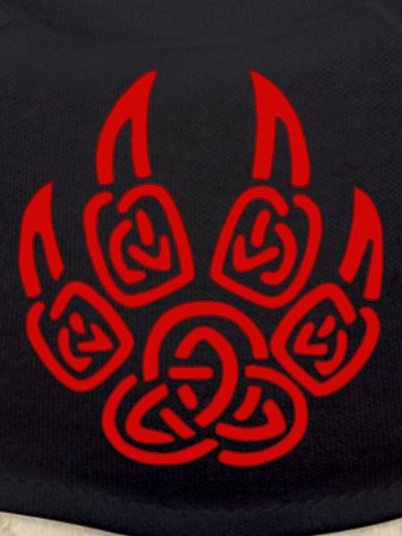 Red viking wolf claws