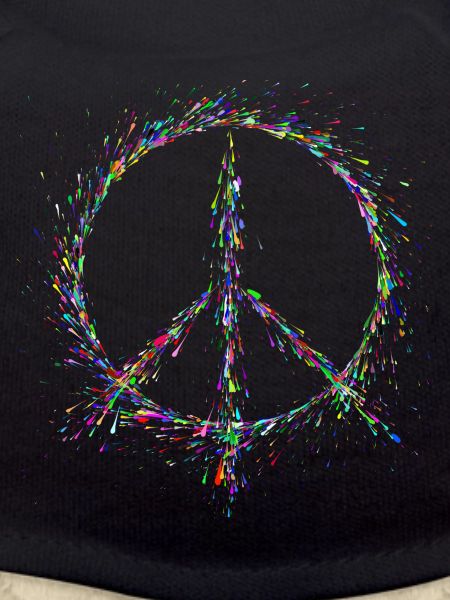 Peace in paint drops