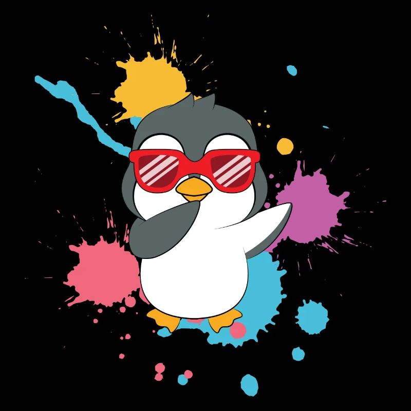 Dabbing pingouin mignon