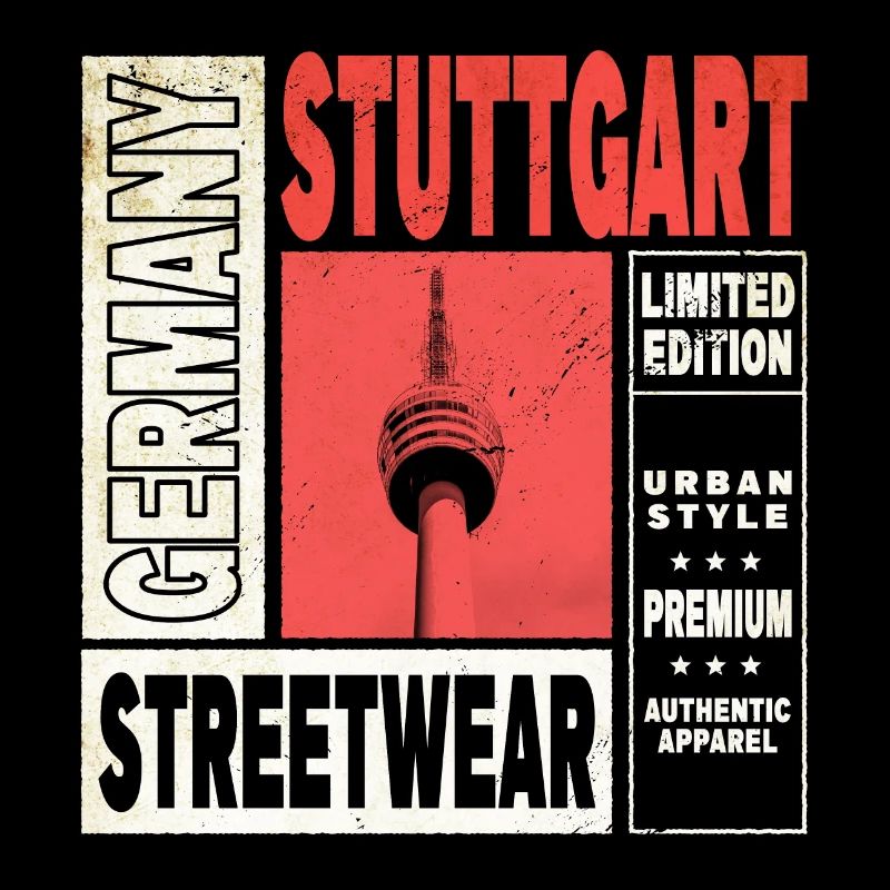 Stuttgart Deutschland Stadt Skyline Heimat Liebe