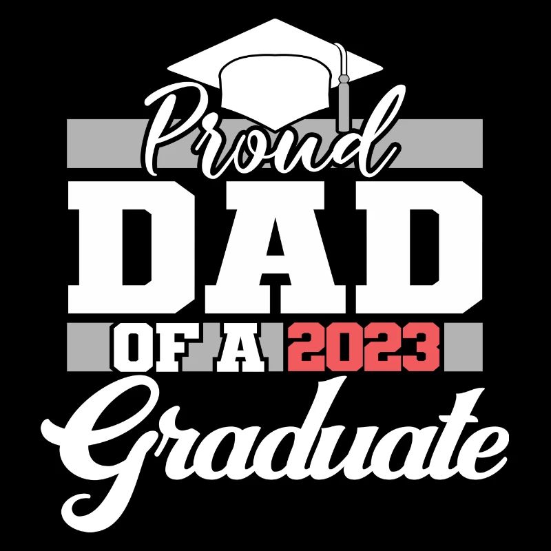 Stolzer Vater eines 2023 Graduate Graduation For Men