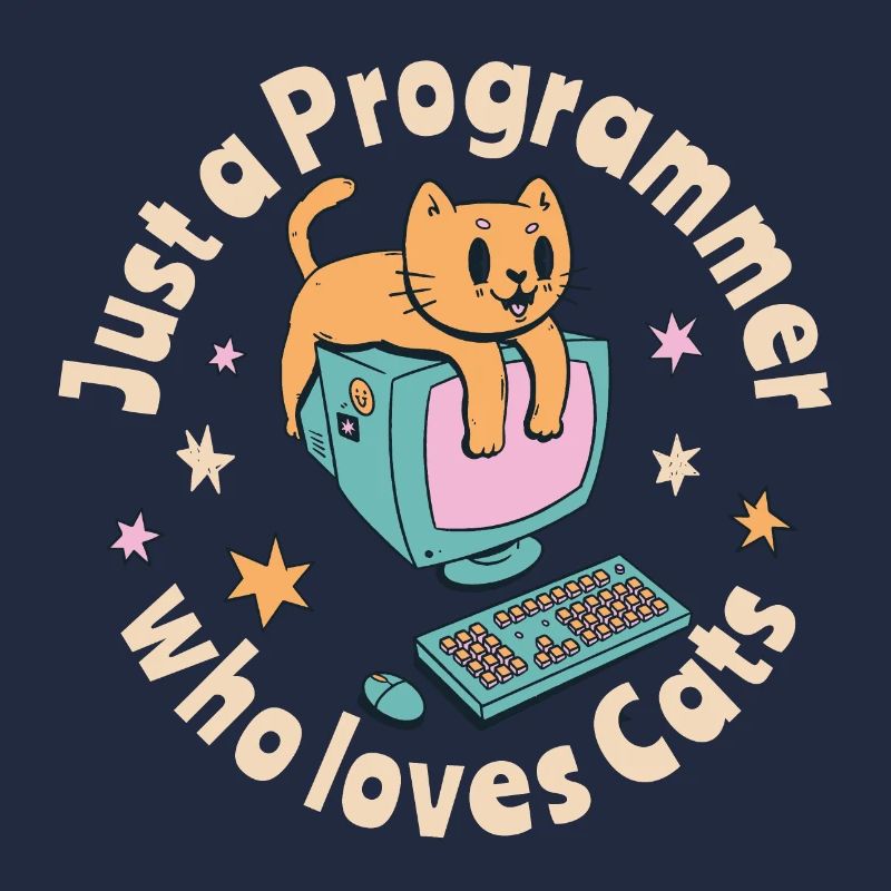 Nur ein Programmierer, der Katzen liebt
