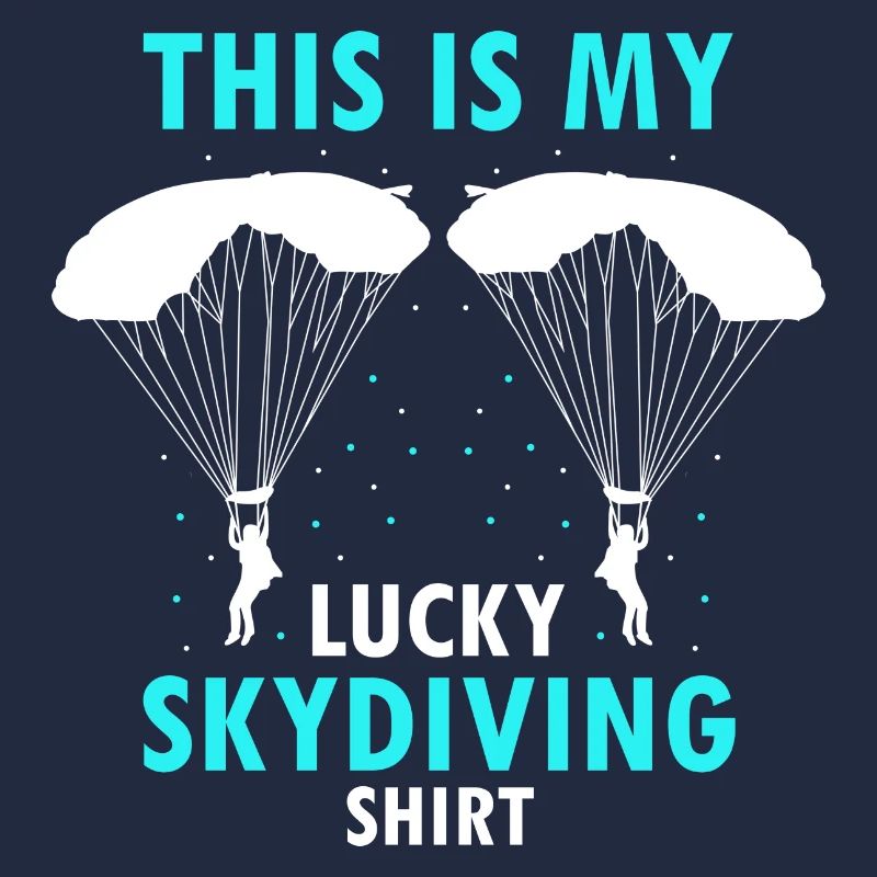 C’est ma chemise de parachutisme chanceuse Cool Retro