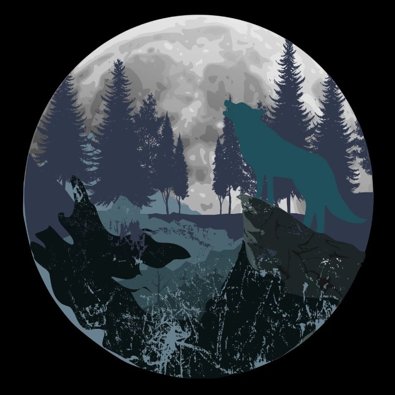 Mountain Wolf Moon