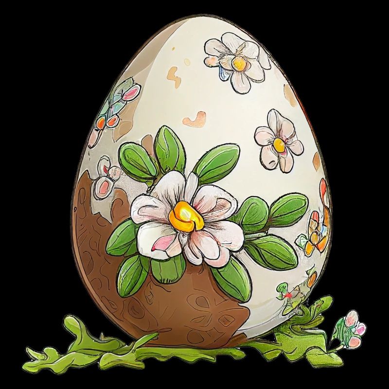Cute design baby egg for Easter and spring