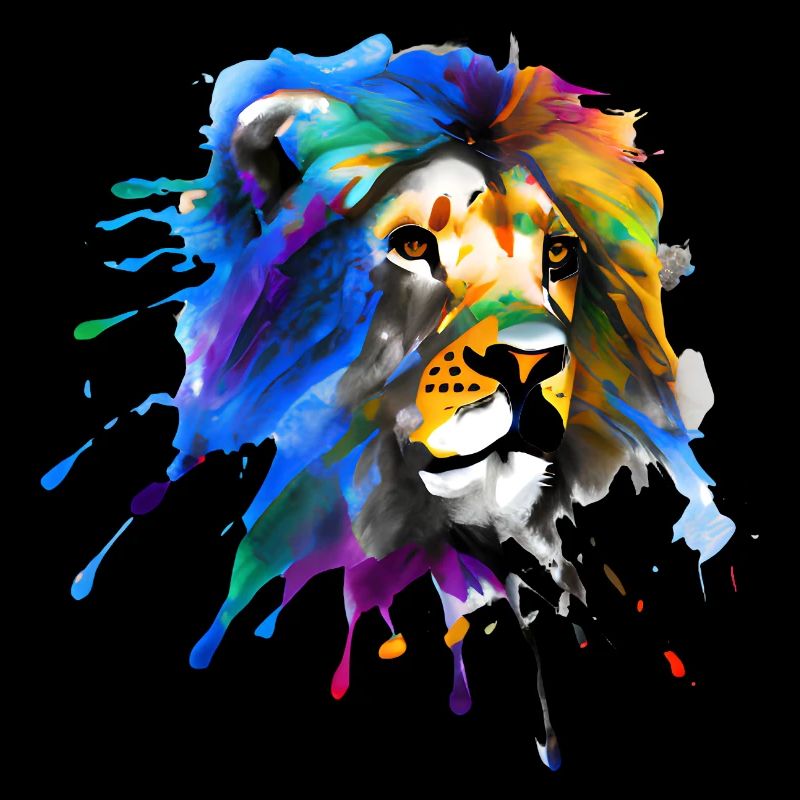 Bunter Löwe