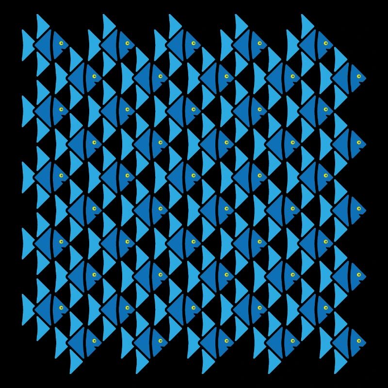 Kaiserfisch nach Escher-Art