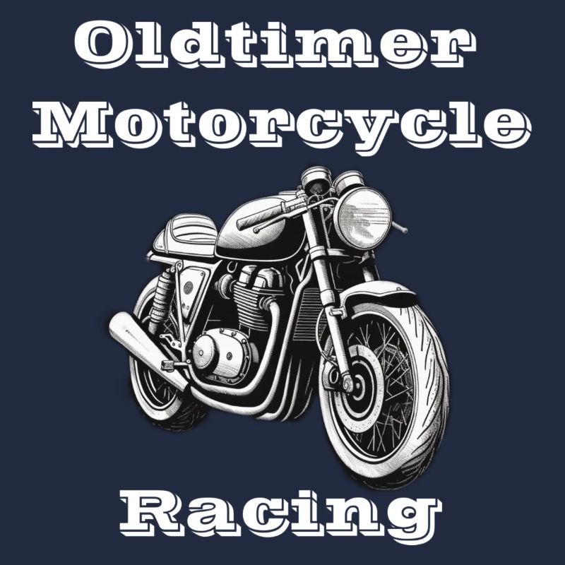 Oldtimer Motorcycle Racing white