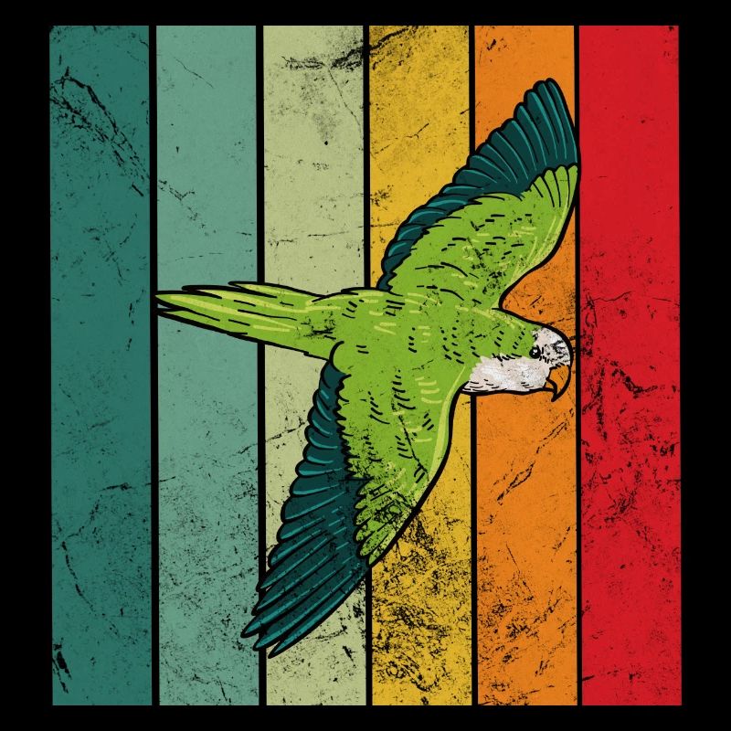Quaker parrot retro