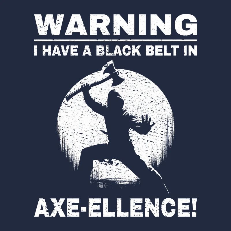 Lancer de hache Ninja Axe Thrower Black Belt Drôle