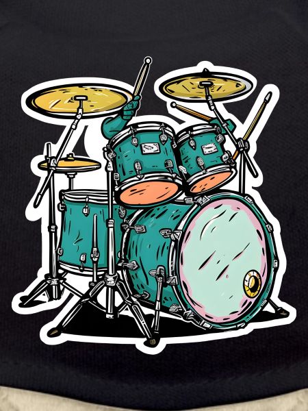 Drums Cartoon Style
