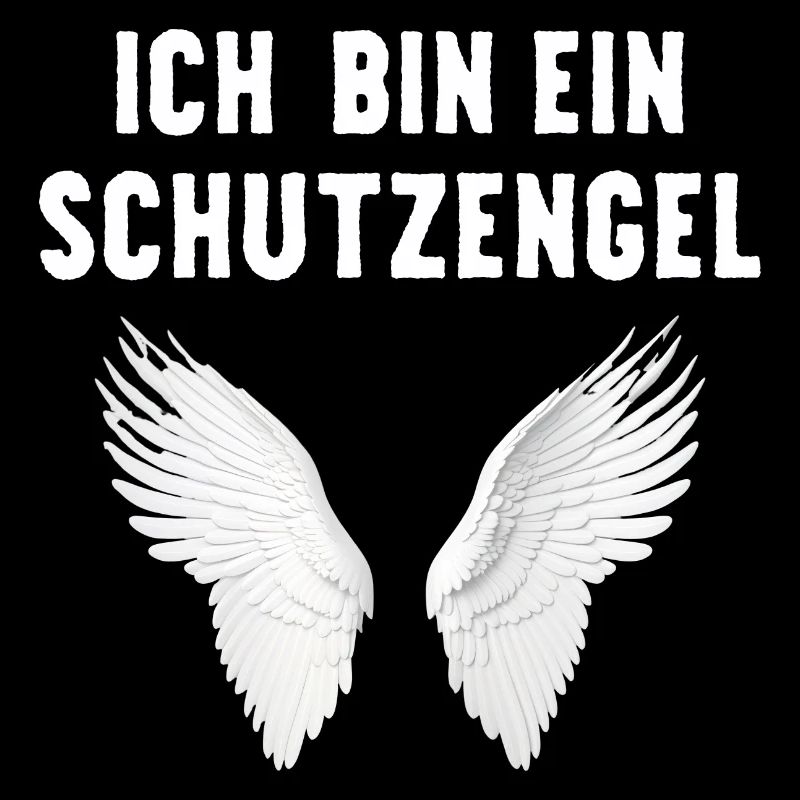 Ich bin ein Schutzengel mit Flügeln ein Engel