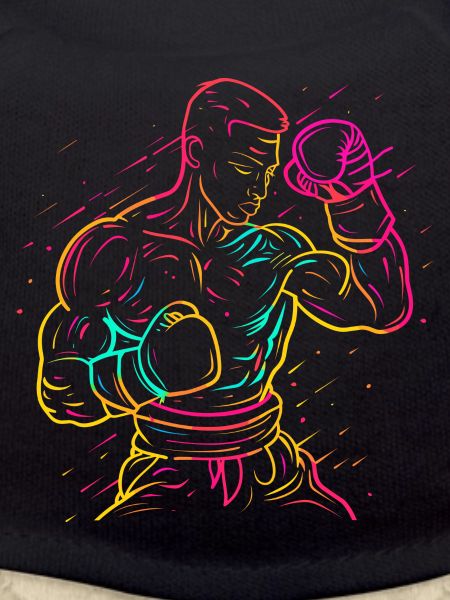 Kickboxer Drawing 80s Look