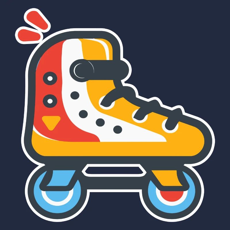 Rollschuhe Cartoon Look