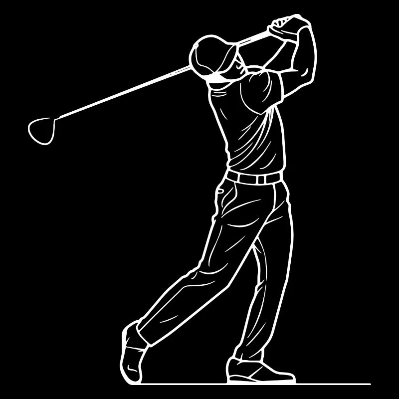 Golfspieler Skizze