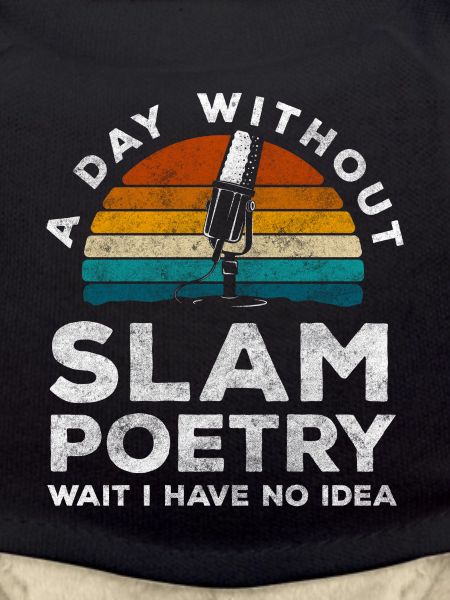 Poetry Slam Hipster Poet