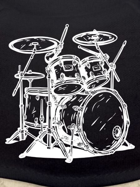 Drumkit Line Art