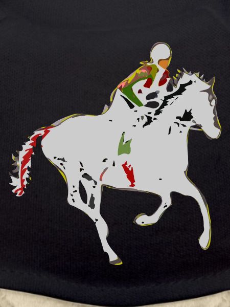 Adventurous equestrian motif