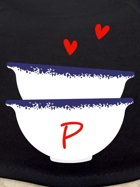 Letter p Breton bowls