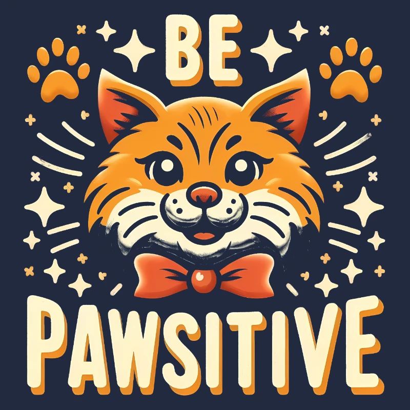 Be pawsitive cute cat