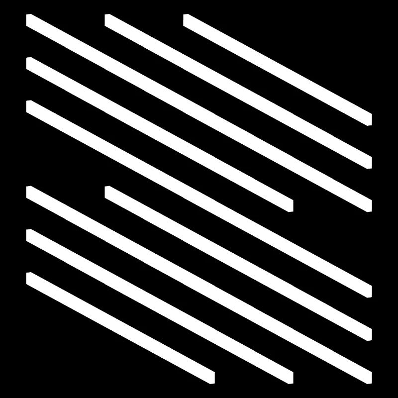 Minimalistisches Design mit diagonalem Linienmuster
