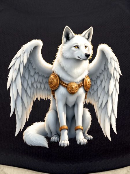 Loup aux ailes célestes