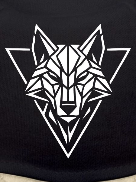 Geometric Wolf Head