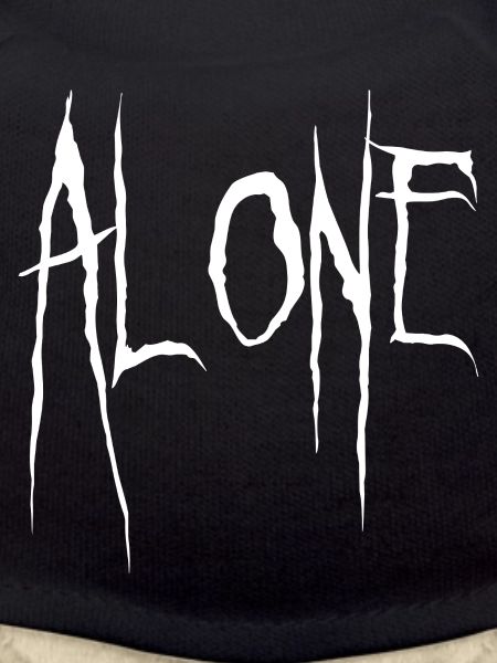 Alone Jagged Typography