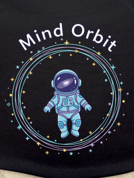 Astronaut im Gedanken-Orbit