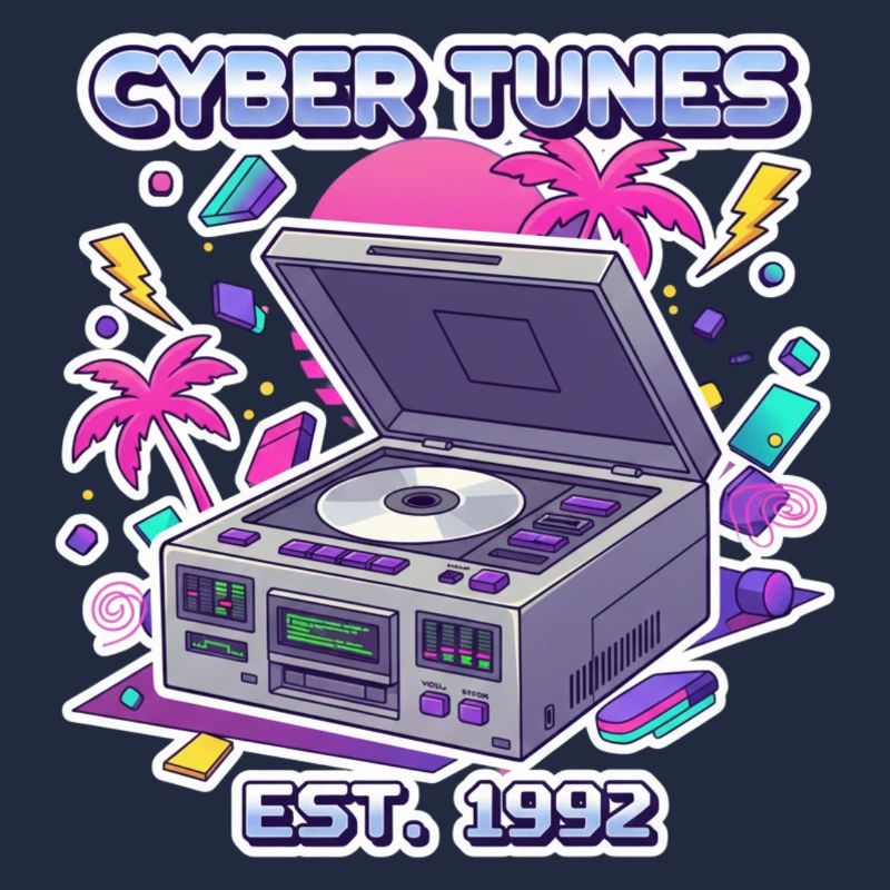 Cyber Tunes 1992 – Conception de lecteur CD rétro