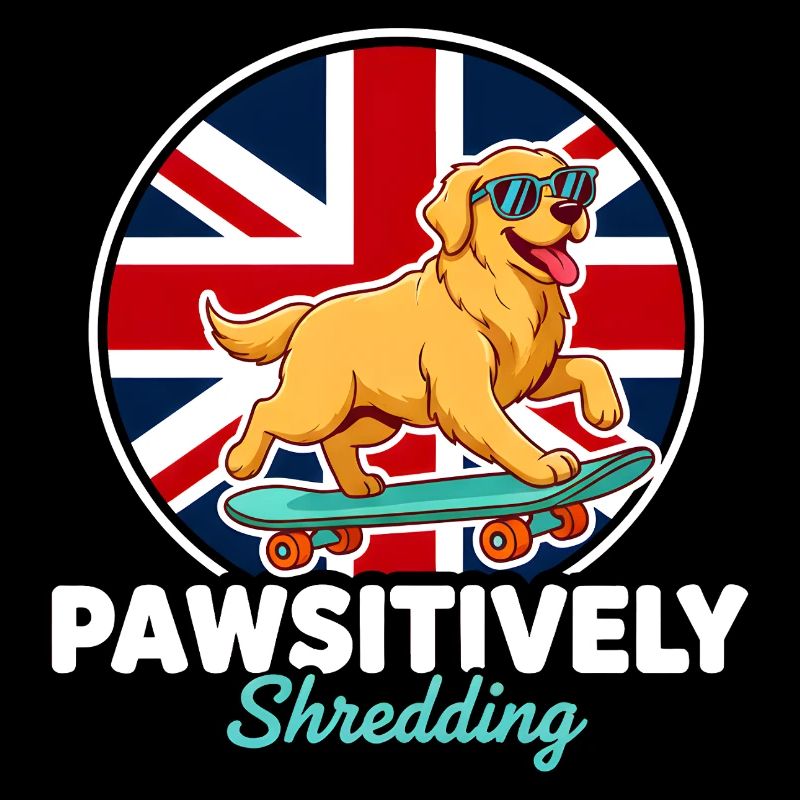Pawsitively Shredding UK Dog Skateboarder