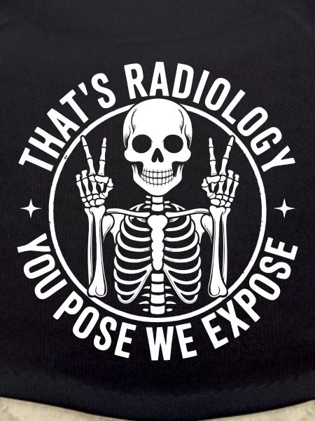 Radiology Pose: Skeleton Humor