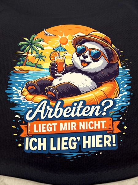 Panda Strandurlaub: Arbeit? Mir Nicht