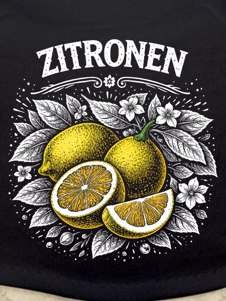 Lemon Power – Retro Fruit Illustration