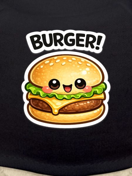 Kawaii Burger Mascot Cheers