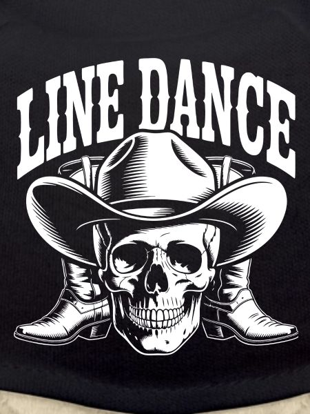 Line Dance Skull Western