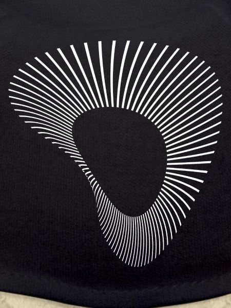 Radial Line Teardrop Abstract
