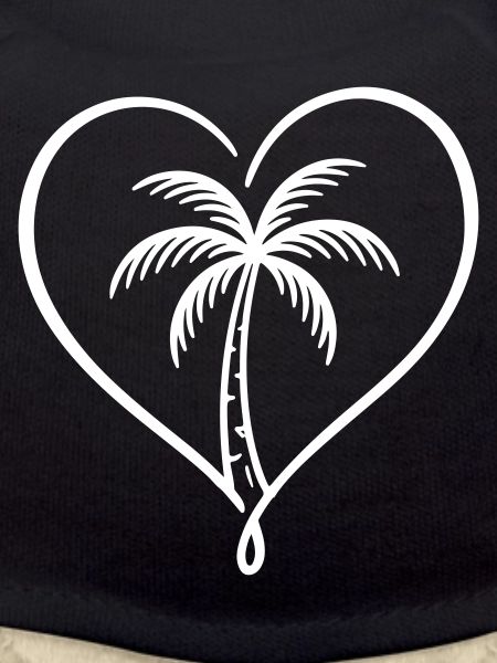 Palm Tree Heart Love Holiday
