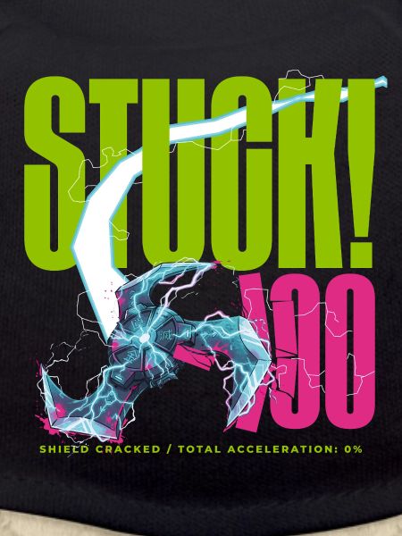 STUCK! 100 Shield Cracked